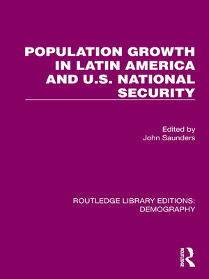 cover image of Population Growth In Latin America and U.S. National Security